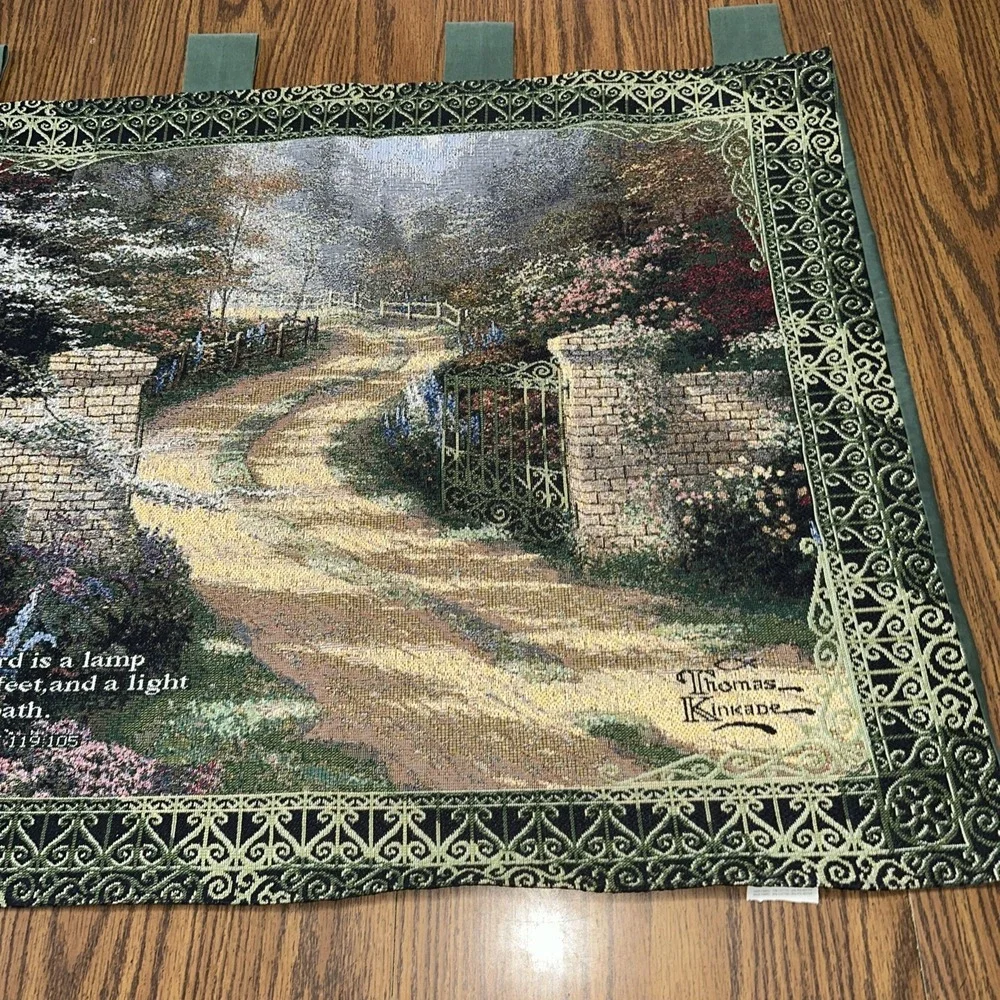 Thomas Kinkade Tapestry Painter Of Light Wall hanging 39